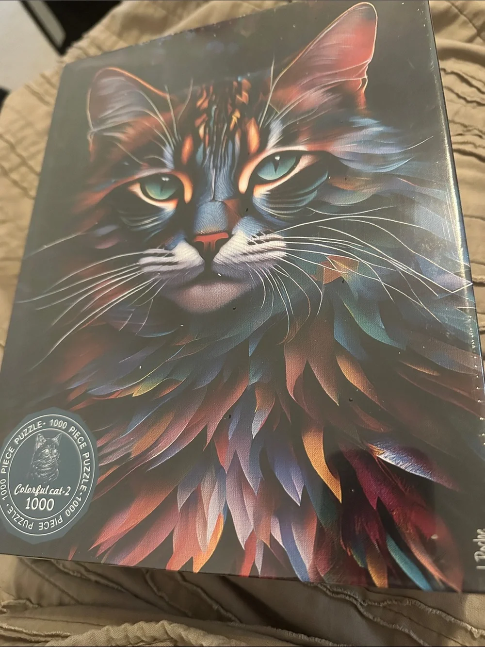 1000 pc colorful cat puzzle
